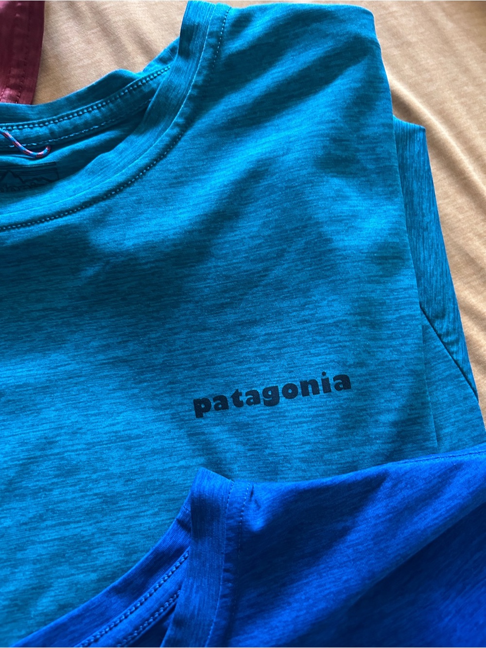 Patagonia Men's Short-Sleeve Crew Tee Pack - Blue, Teal, Light Blue, Red, Yellow - Picture 3 of 6
